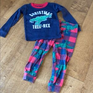 Children’s Place 2T pajama Christmas Dinosaur